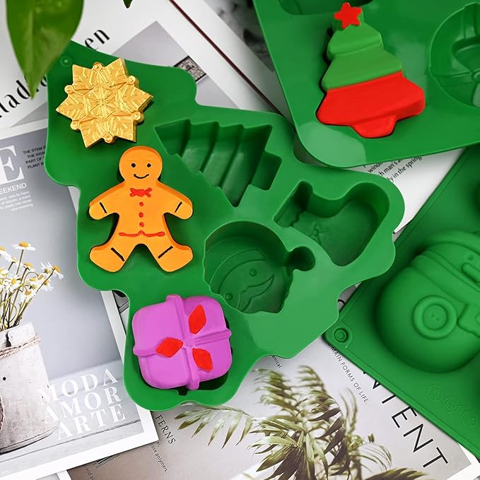 3 Pack - Christmas Silicone Molds