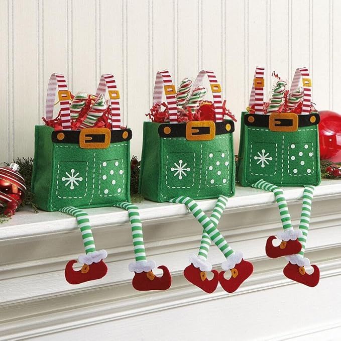 Set of 3 Christmas Gift Bags | Holiday Gifts | Party Decorations