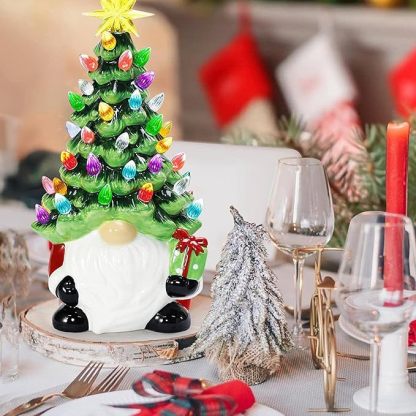 Handmade Christmas Dwarf Sculpture (with LED Lights) | Resin Art | Hand Painted Art