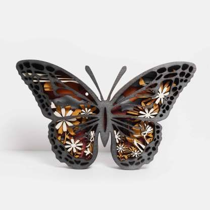 Handcraft Recycled Wood Carving Gift（Butterfly）