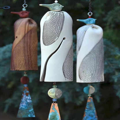 New Beautiful Rustic Dragonfly Wind Chimes Home Garden Decoration