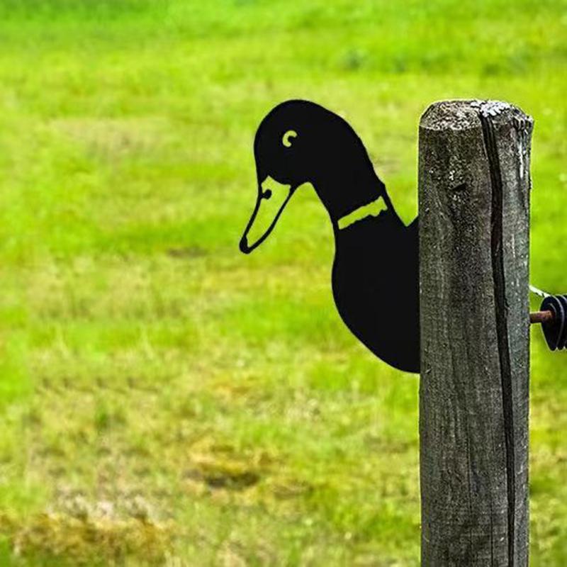 Garden Farm Peep Animals Metal Artwork Decoration