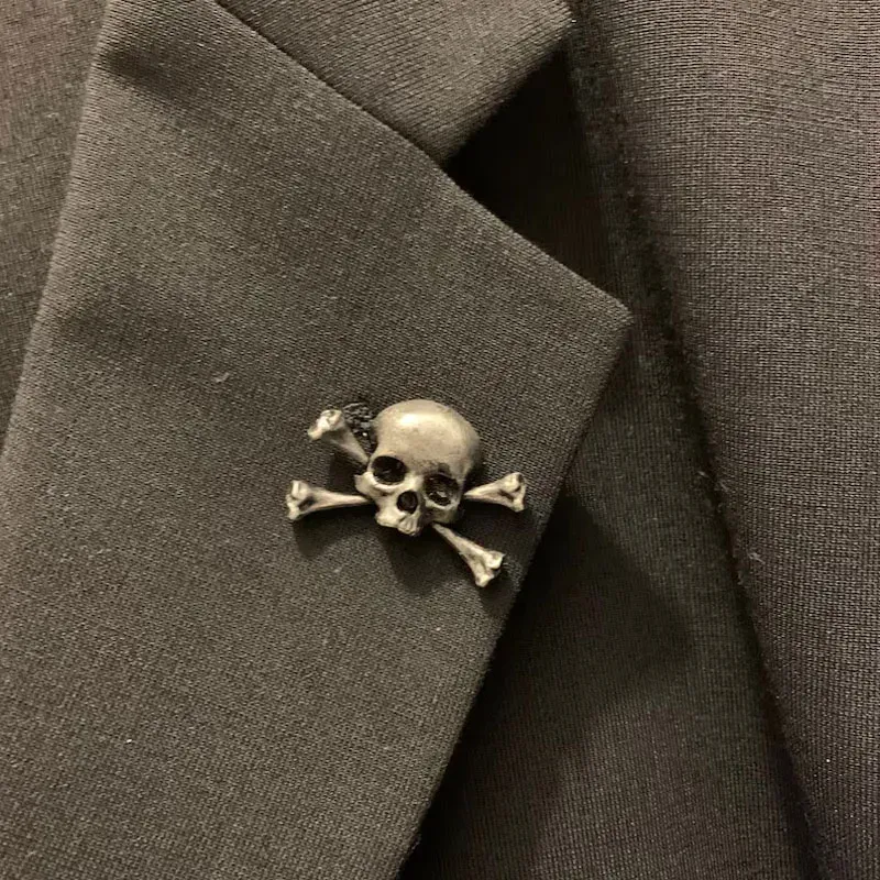 💀100% Handmade - Vintage Gothic Skull Brooch