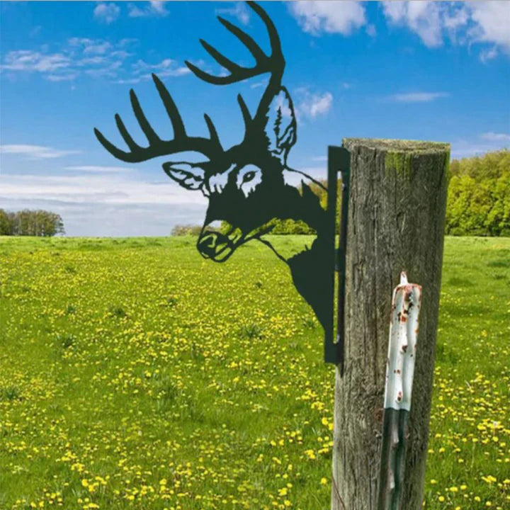 Garden Farm Peep Animals Metal Artwork Decoration