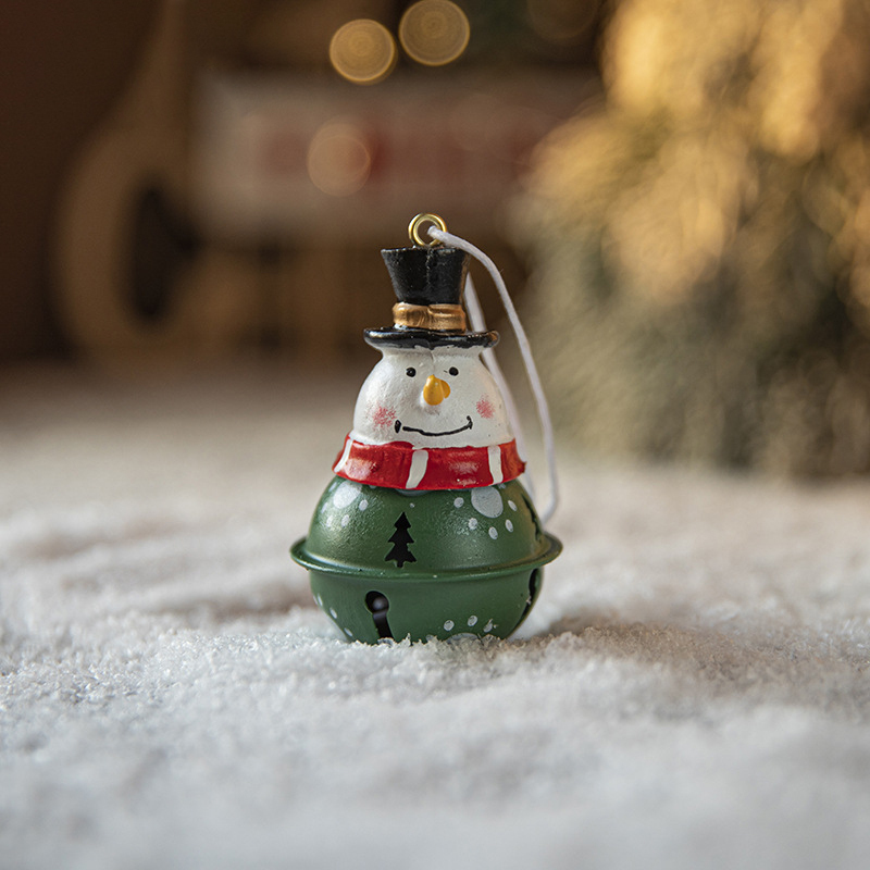 Iron Bell Painted Pendant Christmas Tree Decorations