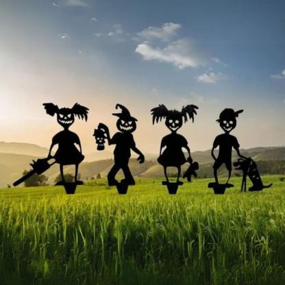 Zombie Kid Garden Sign | Metal Art