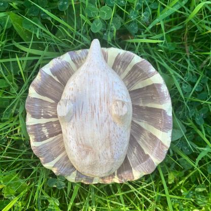 Handmade Toxic Mushroom Hedgehog Garden Decoration | Hand Painted Art