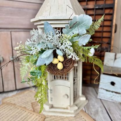 BEST SELLER Bird Nest Wreath, Mothers Day Gift, Spring Wreath, Front Door Decor, Summer Hanger, Egg Wildflower Swag, GIFT