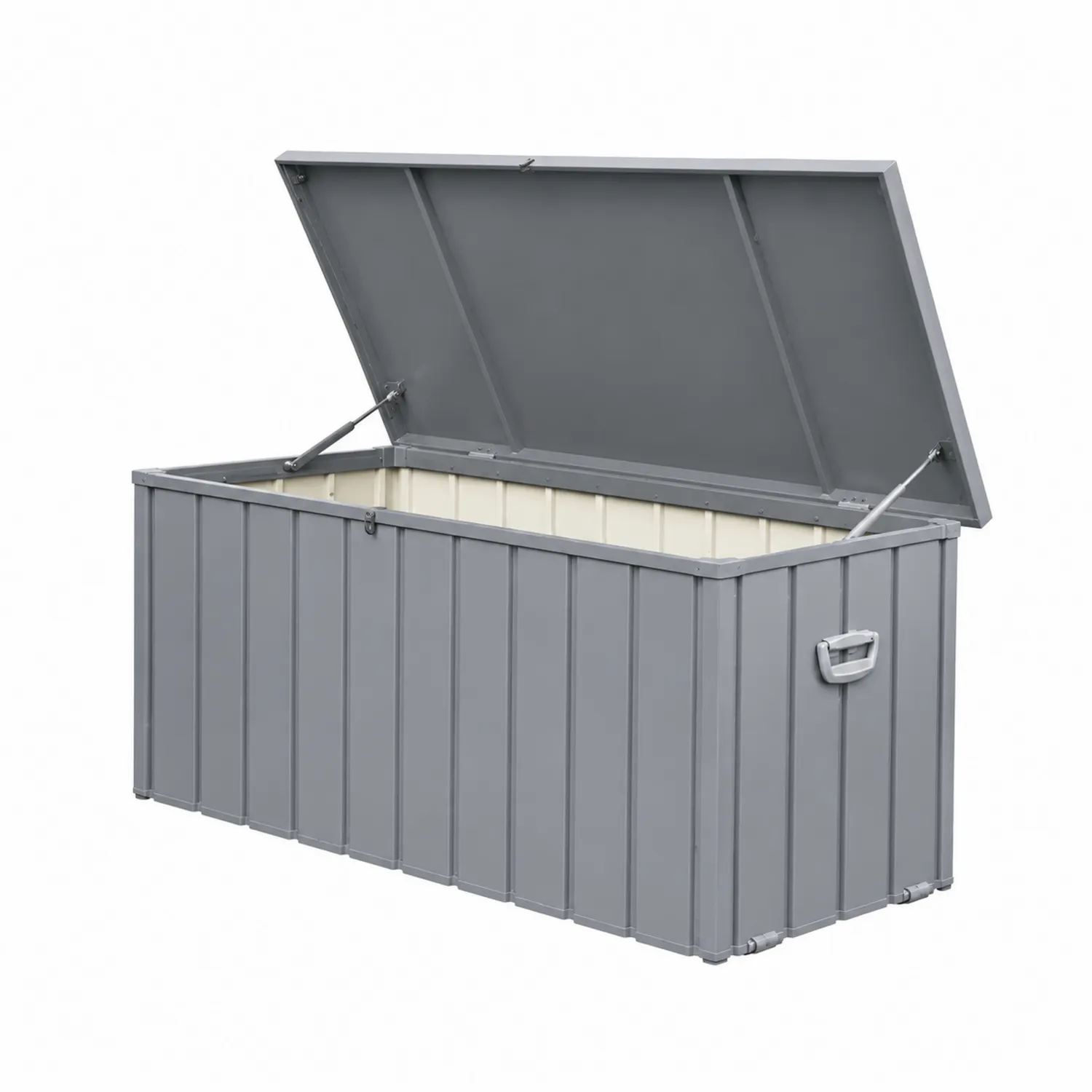 Contenitore portaoggetti in metallo Grigio 132x61x83 cm