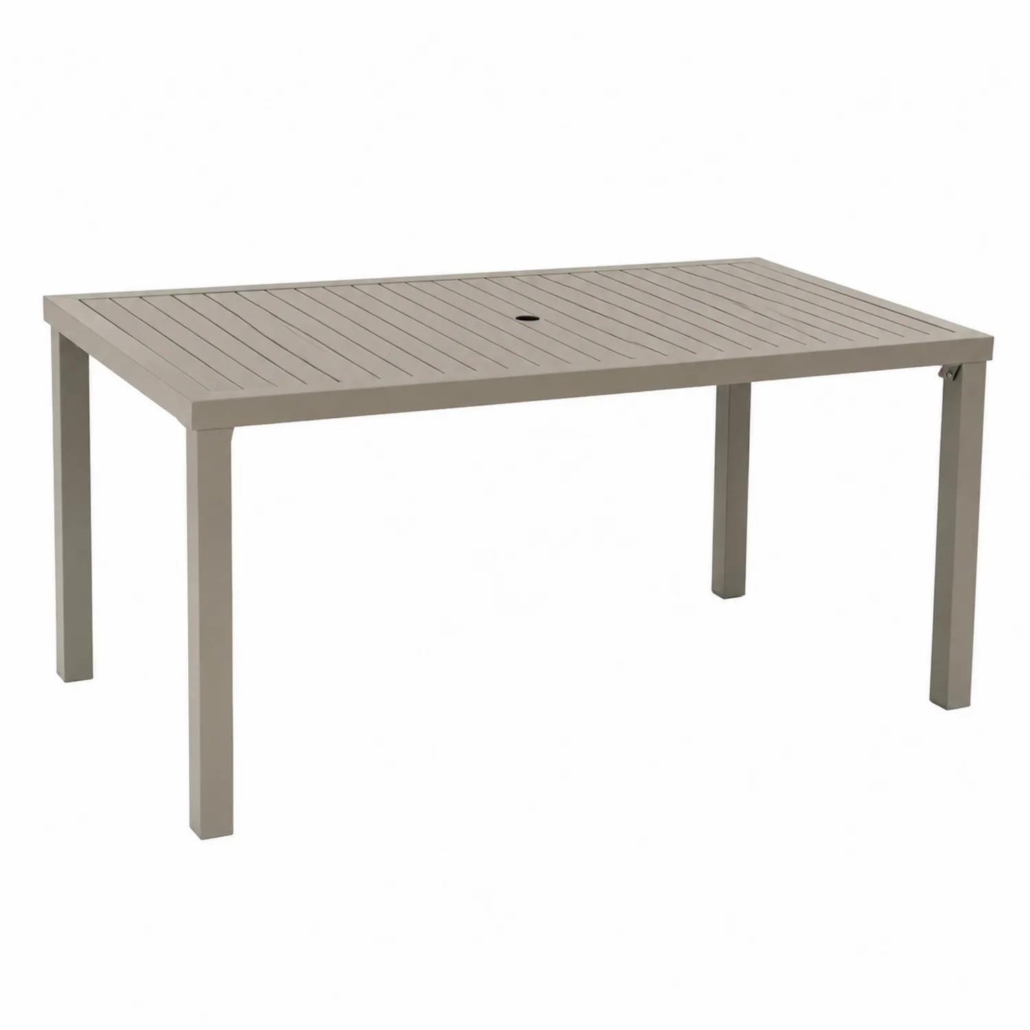 Tavolo da esterno rettangolare in alluminio 180x90x75 cm