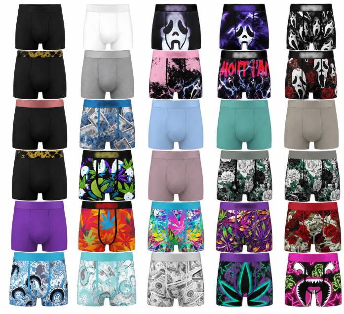 Get 20 assorted men’s boxer briefs for only $34. Great value pack.