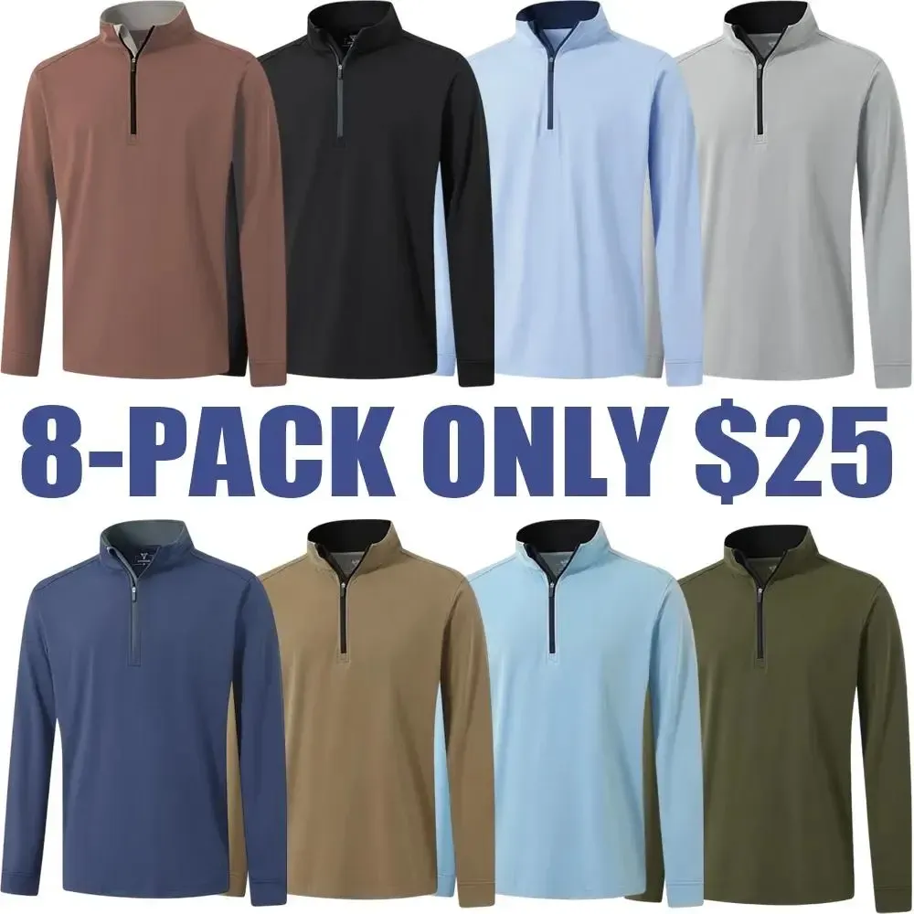 🔥Men's Quarter Zip Golf Pullover
