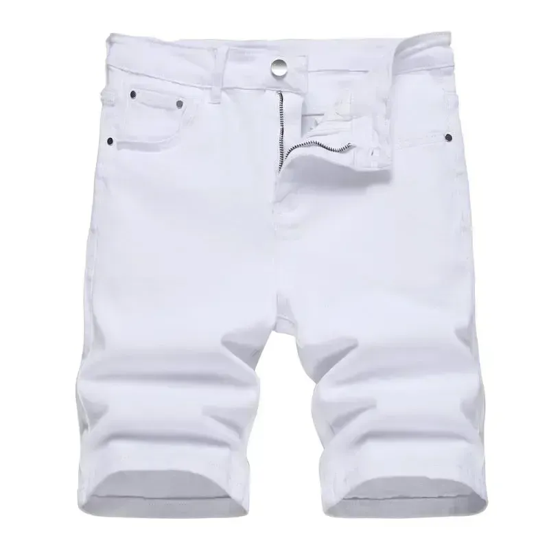Men's Ripped Denim Shorts - Stretch - Distressed Street Style