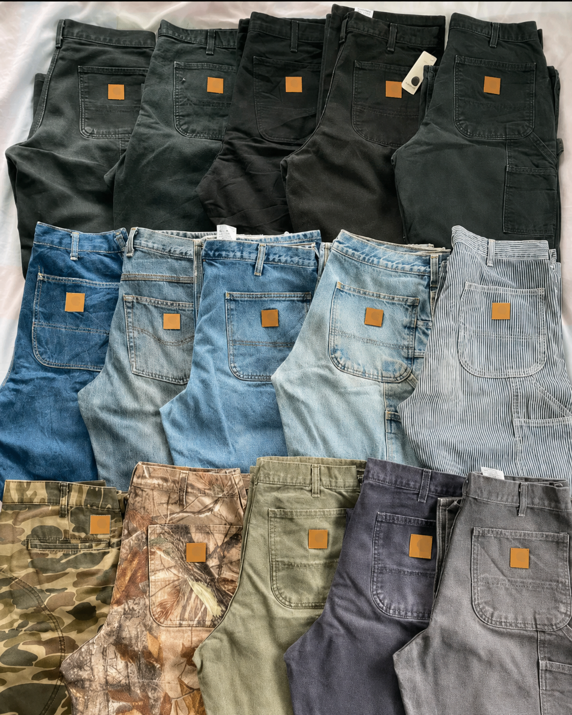 🔥Last Day 89% OFF🔥Men's Loose Fit Washed Duck Utility Work Pant 9-PACK with 7 Pockets