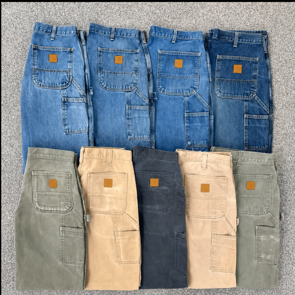 🔥Last Day 89% OFF🔥Men's Loose Fit Washed Duck Utility Work Pant 9-PACK with 7 Pockets