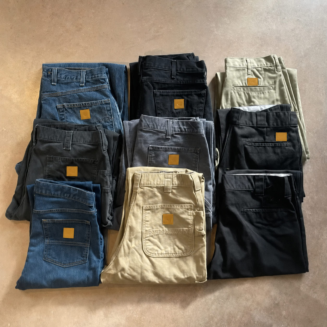 🔥Last Day 89% OFF🔥Men's Loose Fit Washed Duck Utility Work Pant 9-PACK with 7 Pockets