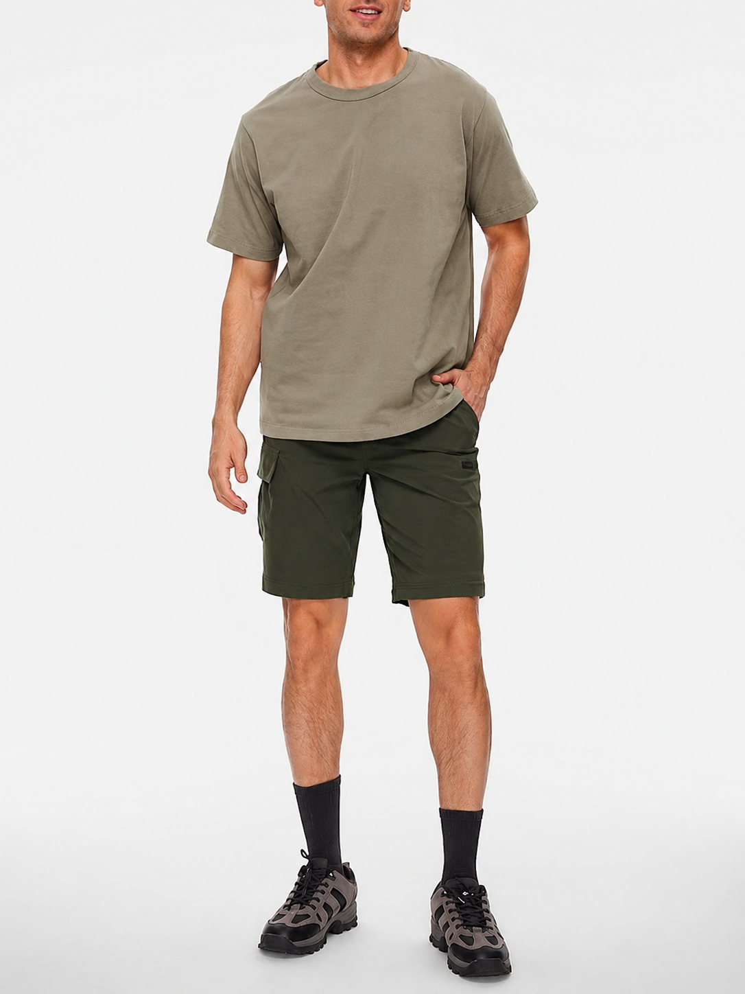 SV Mens Convertible Hiking Pants: 3 in 1 Zip-Off Lightweight Quick-Dry Water-Resistant with 5 Deep Pockets for Travel