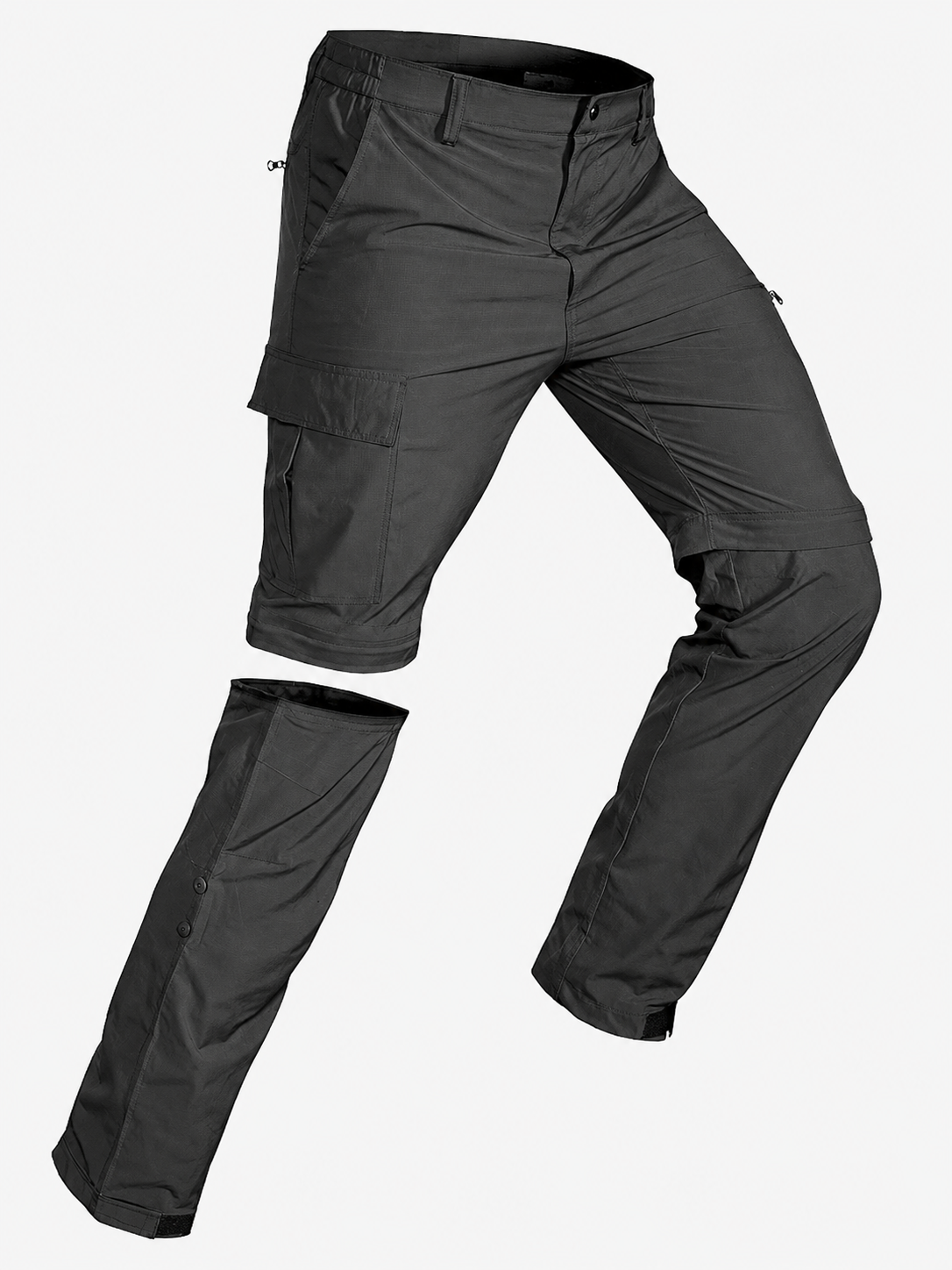 SV Mens Convertible Hiking Pants: 3 in 1 Zip-Off Lightweight Quick-Dry Water-Resistant with 5 Deep Pockets for Travel