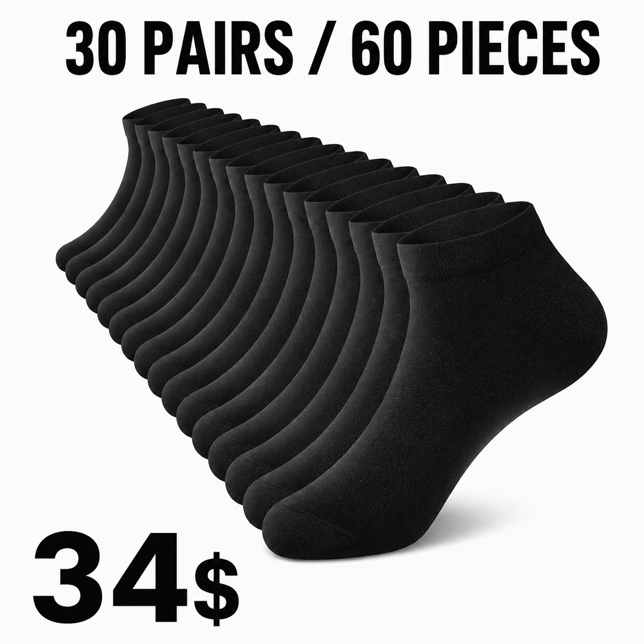 SV No Show Socks Men, Low Cut Ankle Short Casual Cotton Socks with Non Slip Grips 6-10/11-13