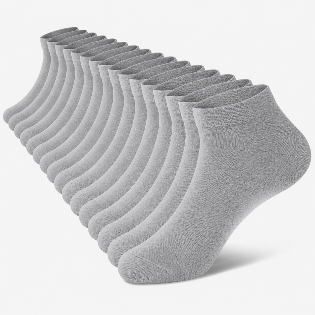 SV No Show Socks Men, Low Cut Ankle Short Casual Cotton Socks with Non Slip Grips 6-10/11-13
