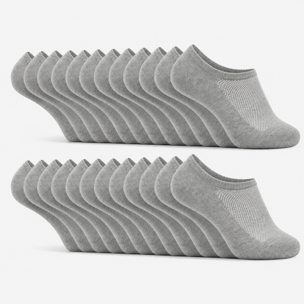 SV No Show Socks Men, Low Cut Ankle Short Casual Cotton Socks with Non Slip Grips 6-10/11-13