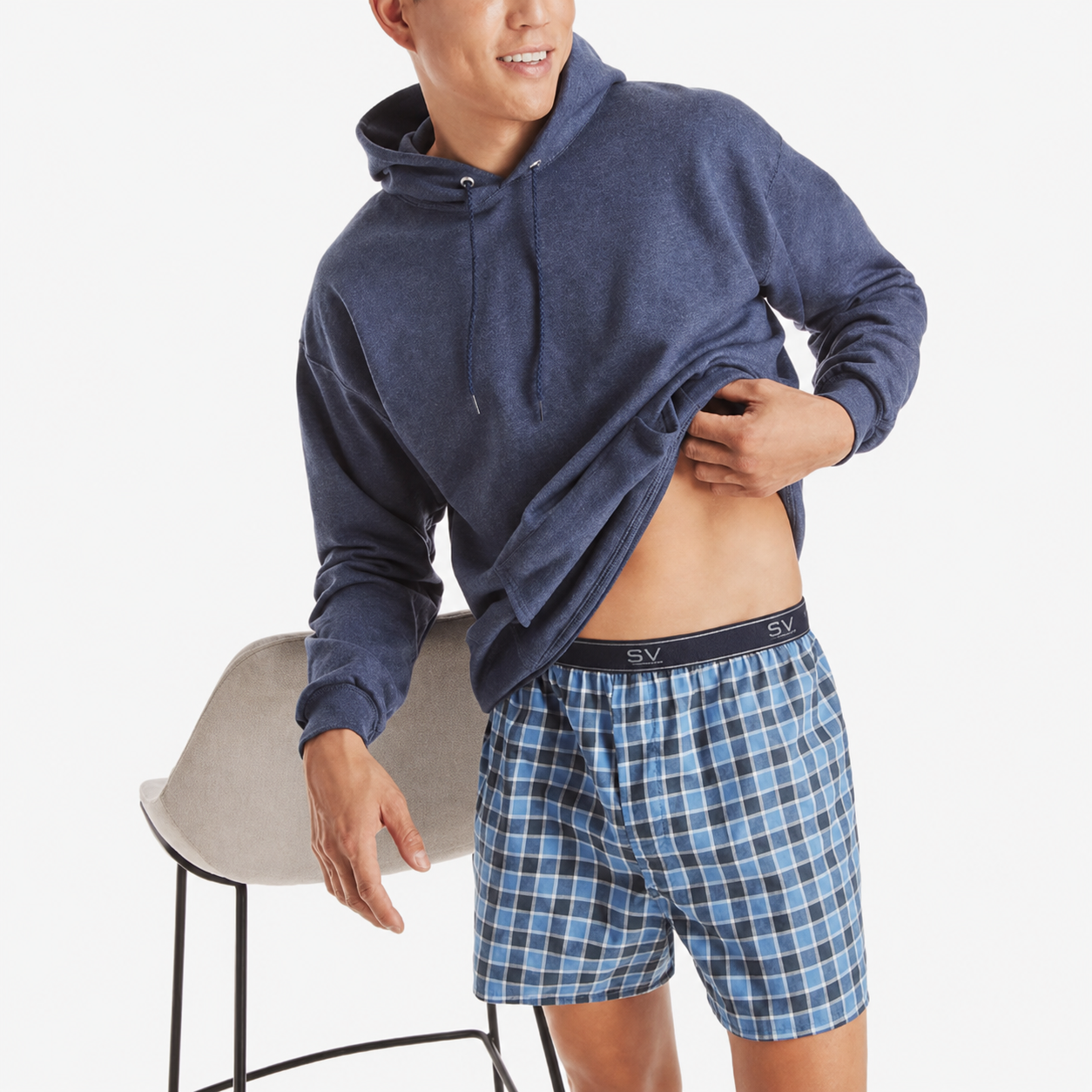 Men's Underwear Boxers Pack, Cool & Breathable Cotton Underwear, Moisture-Wicking Boxers for Men