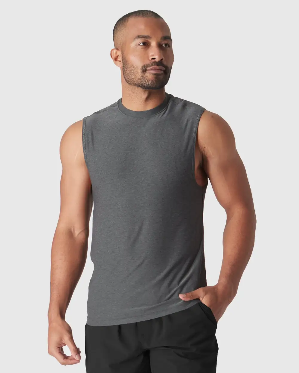 Sleeveless Active Muscle Tee