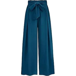 WOMEN'S HIGH-WAISTEDWIDE-LEG PANTS