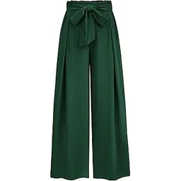 WOMEN'S HIGH-WAISTEDWIDE-LEG PANTS
