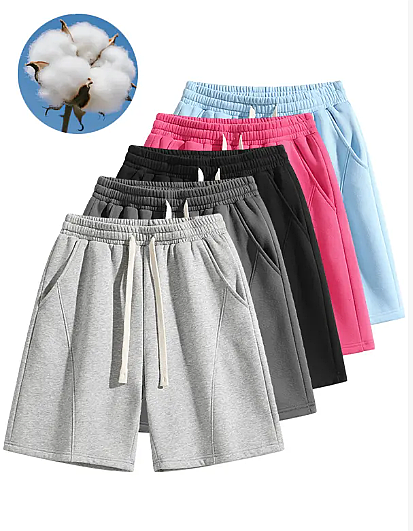 Men's Solid Pocket Waist Shorts
