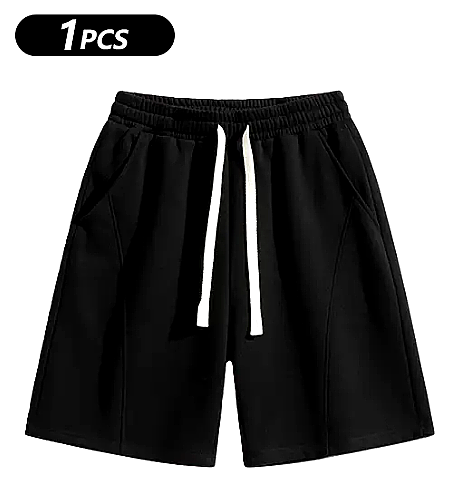 Men's Solid Pocket Waist Shorts