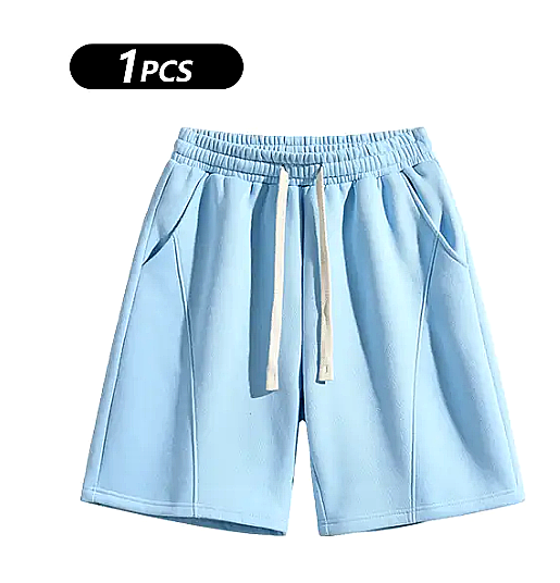Men's Solid Pocket Waist Shorts