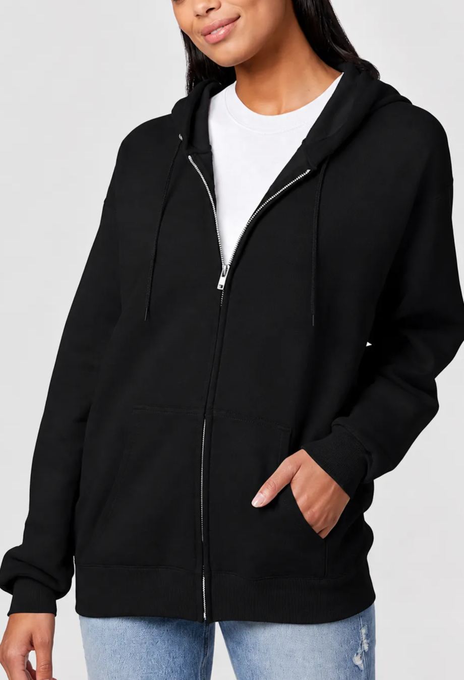  Men's Zip-up Hoodie,  Fleece Full-zip Hoodie for Men, Hooded Sweatshirt
