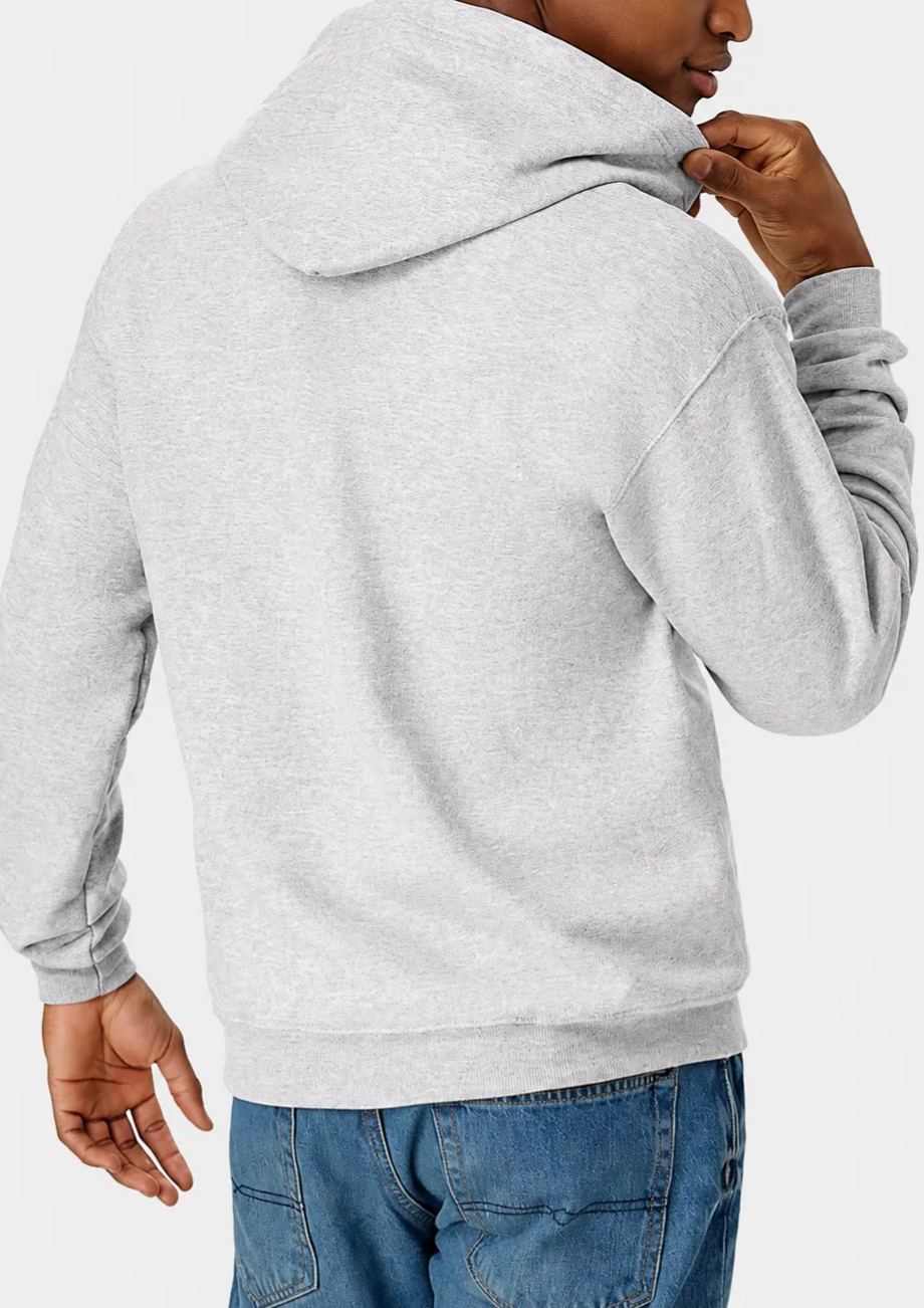  Men's Zip-up Hoodie,  Fleece Full-zip Hoodie for Men, Hooded Sweatshirt