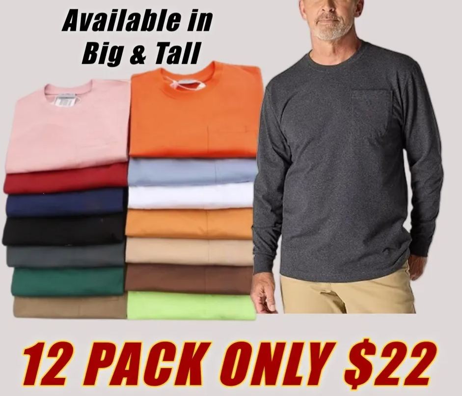 CHT Men’s Heavyweight Work Tee – K87 & K126 Pocket Shirt (Loose Fit, Built to Last)