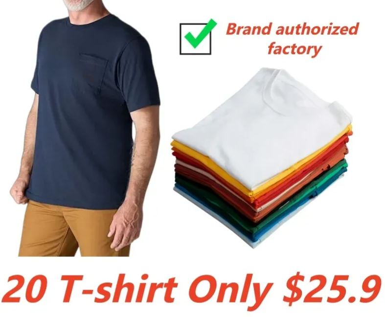 CHT Men’s Heavyweight Work Tee – K87 & K126 Pocket Shirt (Loose Fit, Built to Last)