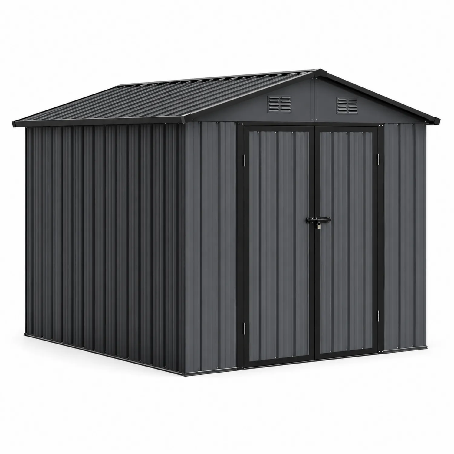 Cobertizo Metálico de Acero Galvanizado Gris 3x2m