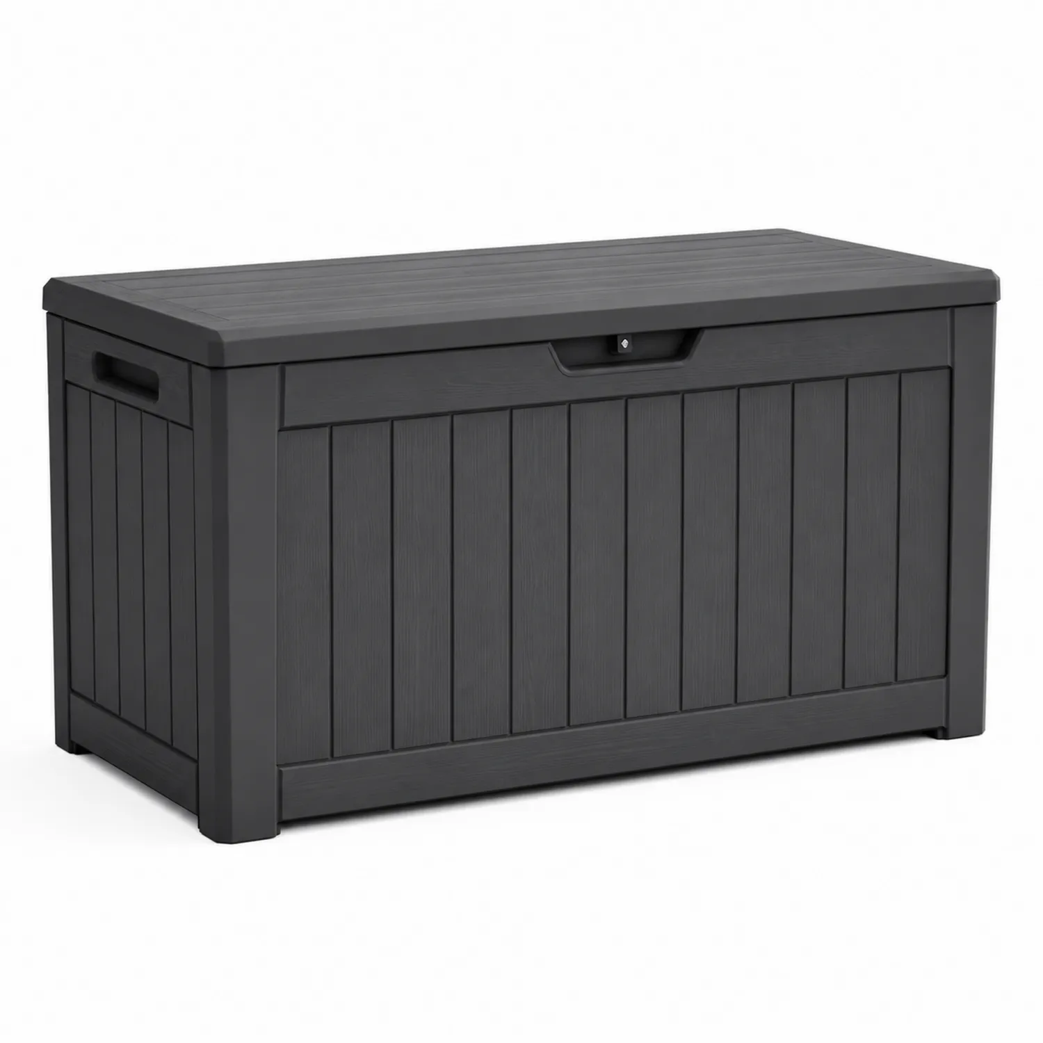 Baúl de Almacenamiento Plástico Gris 120L