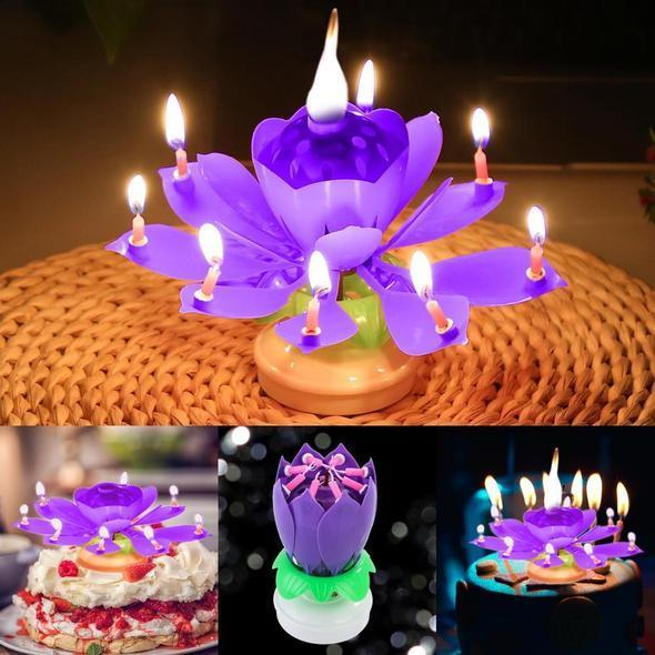 ⚡⚡Last Day Promotion 60% OFF - Magic Musical Flower Birthday Candle🔥🔥Buy 3 Get 3 Free(6 pcs)&Free Shipping