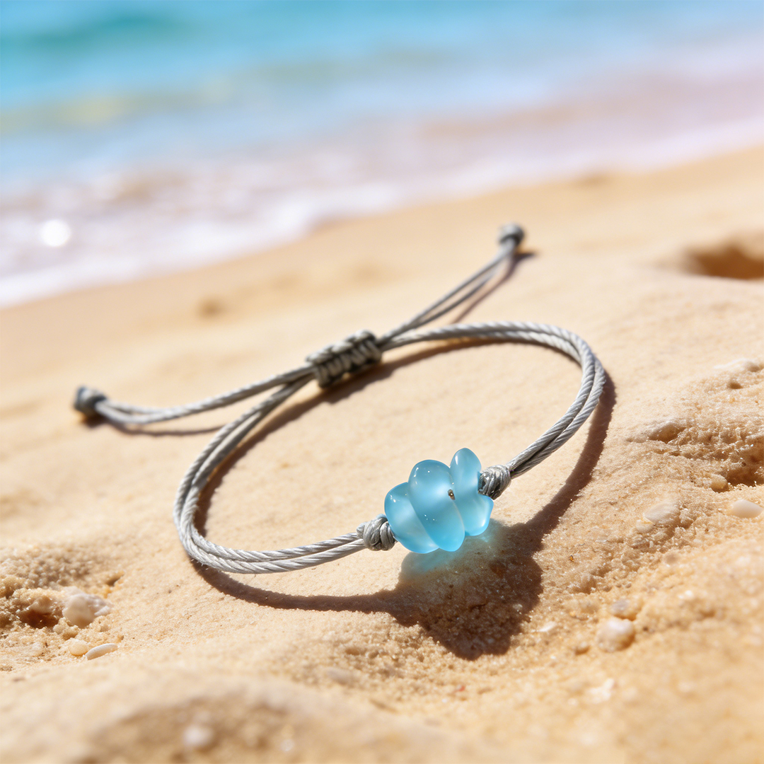 Salty Soul Sister Sea Glass Braided Bracelet