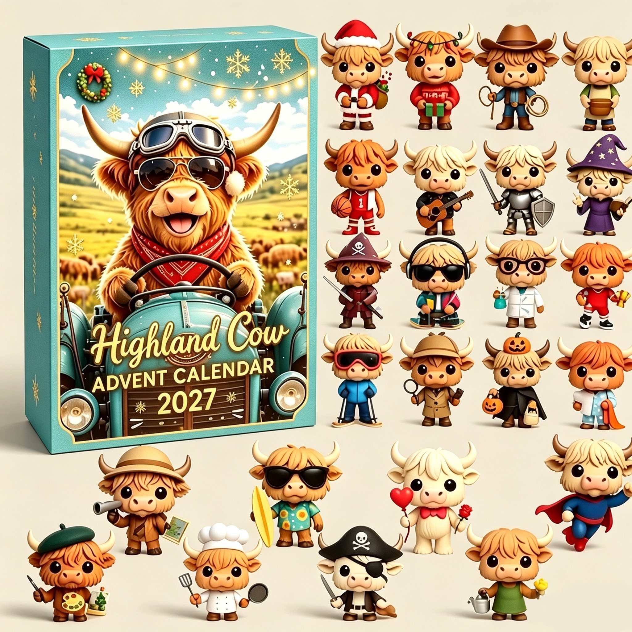 🔥Last Day 60% OFF - 🎁2026 Highland Cow Advent Calendar🐮📅
