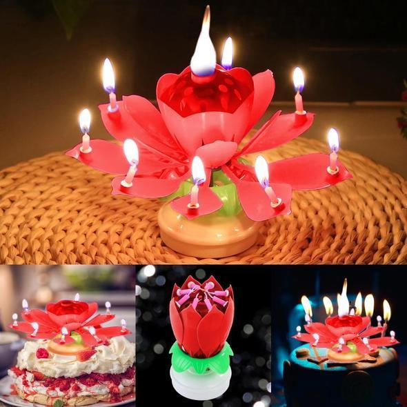 ⚡⚡Last Day Promotion 60% OFF - Magic Musical Flower Birthday Candle🔥🔥Buy 3 Get 3 Free(6 pcs)&Free Shipping
