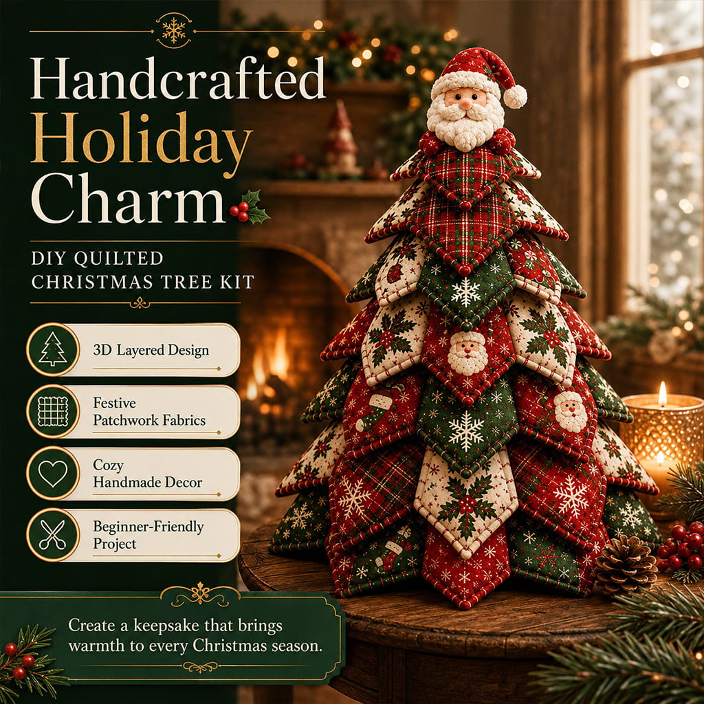 DIY quilted Christmas tree