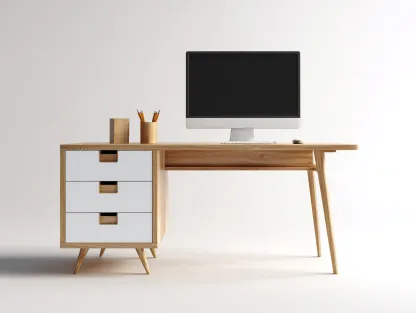 Bureau - bois-MDF - 145x58x77 cm - blanc-chêne - style scandinave pratique-Cozyupio