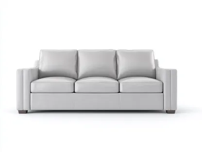 Canapé 3 places-Cuir synthétique-226 x 95 x 88 cm-Gris clair-Style contemporain urbain-Cozyupio