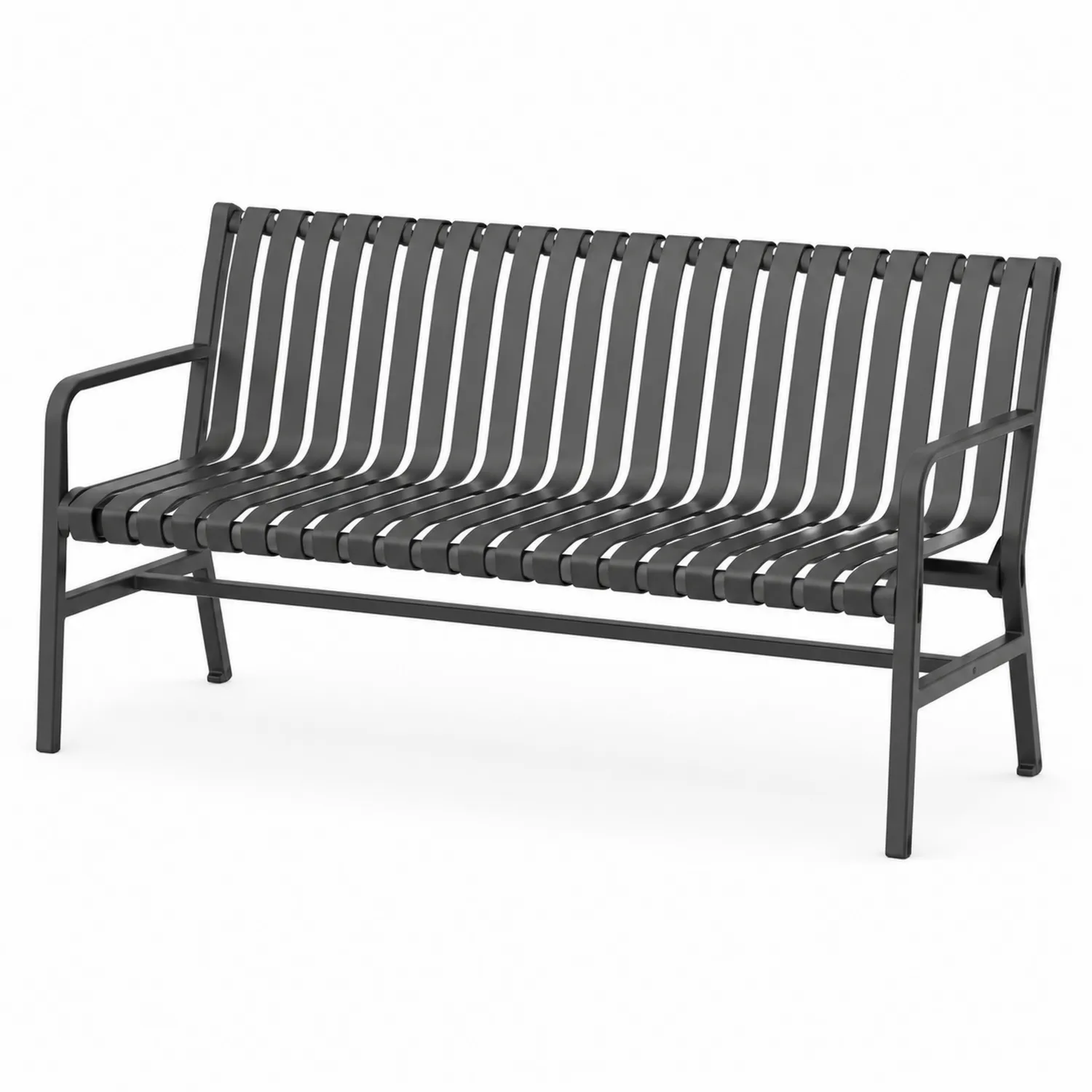 Banco de metal gris 150cm-Livexora