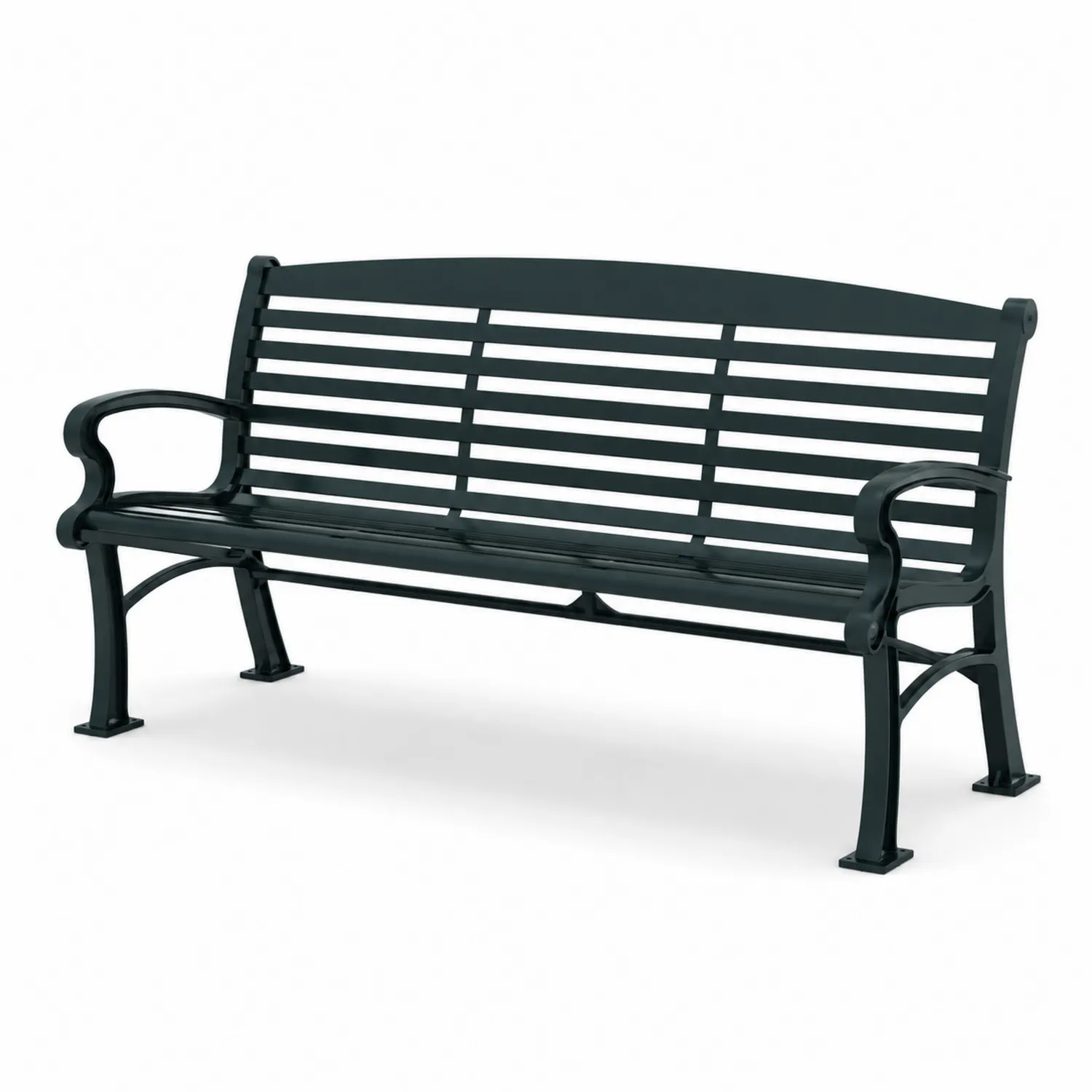 Banco de hierro fundido negro 150 cm-Livexora