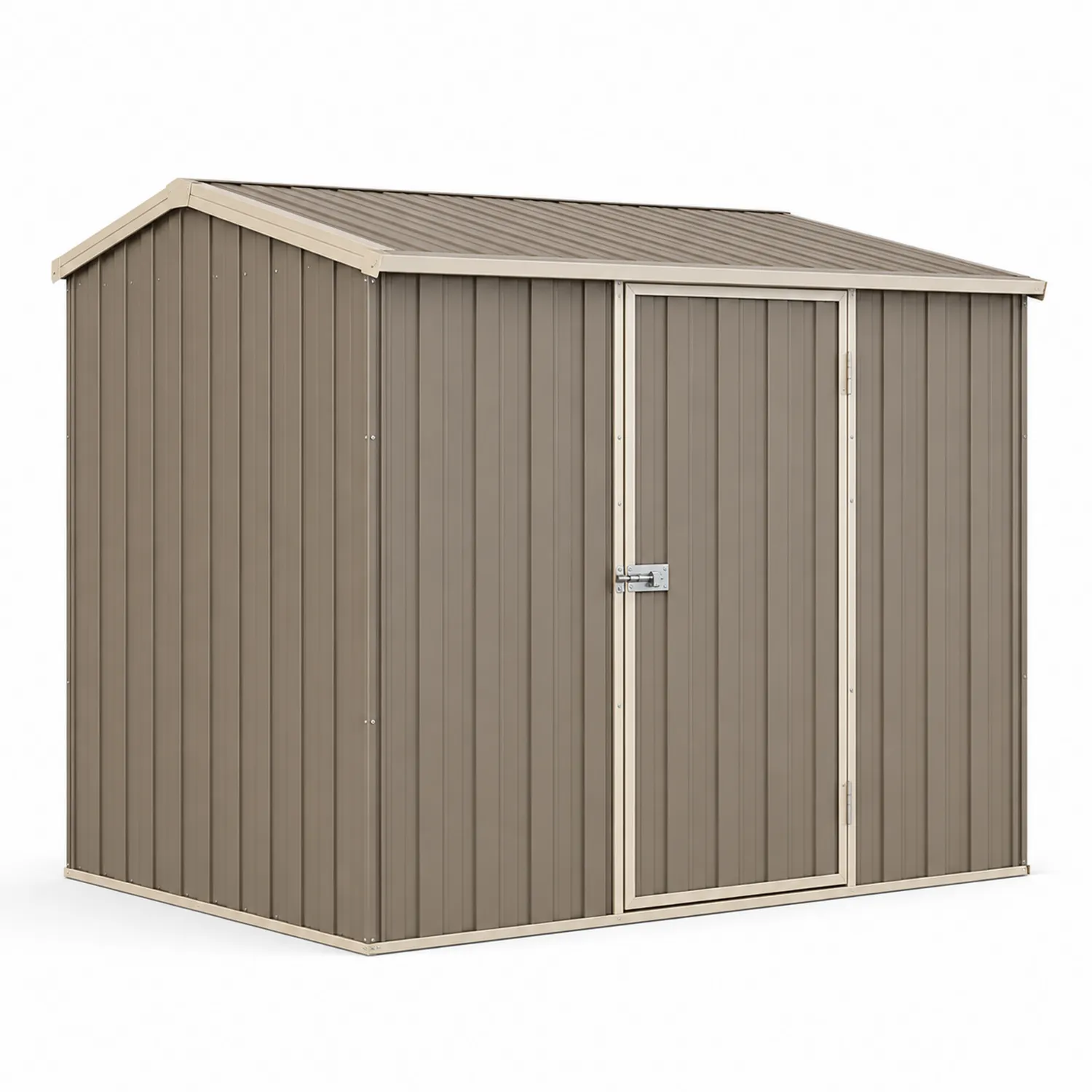 Cobertizo de Acero Galvanizado Marrón 260x180x185 cm-Livexora