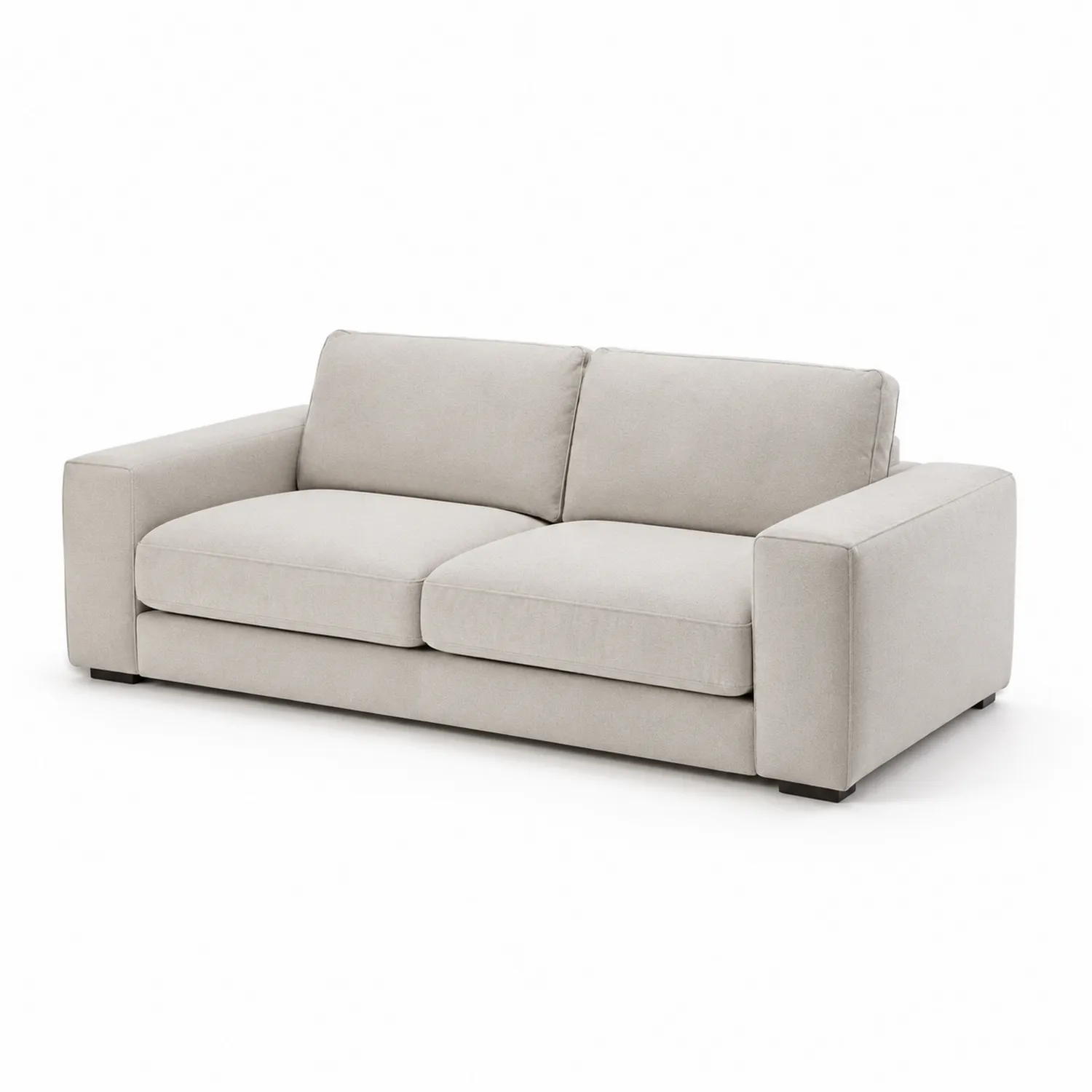 Sofá de 2 plazas de tela con marco de madera 180 cm