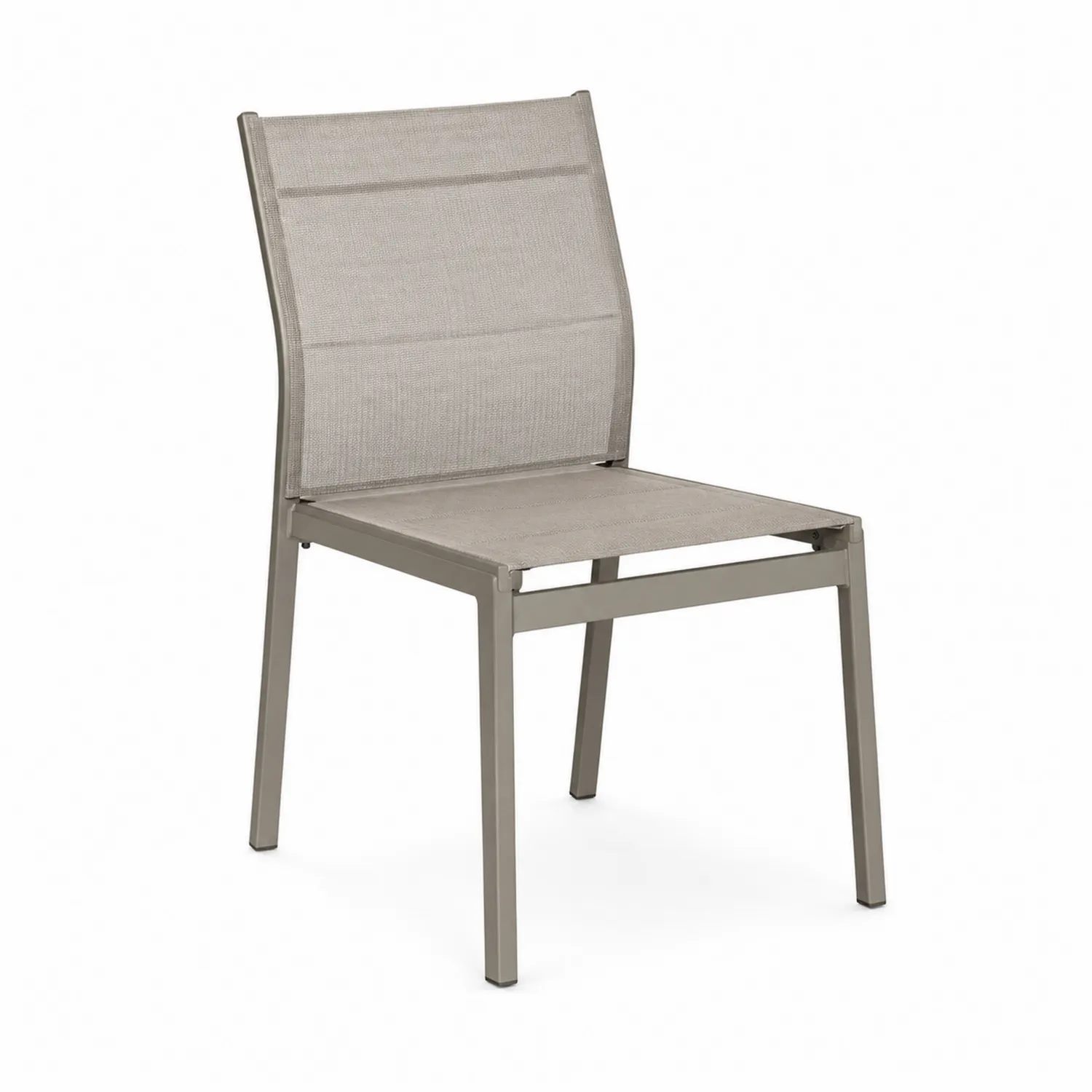 Silla de jardín de aluminio y textilene 58x58x85 cm